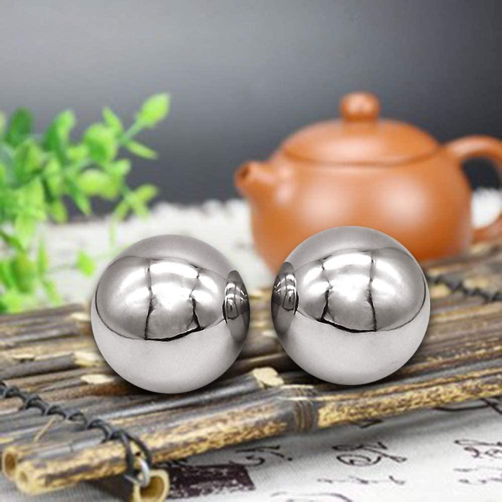 Bolas de Baoding QINGZHENG 3.18 cm Acero Cromado 2 Pcs