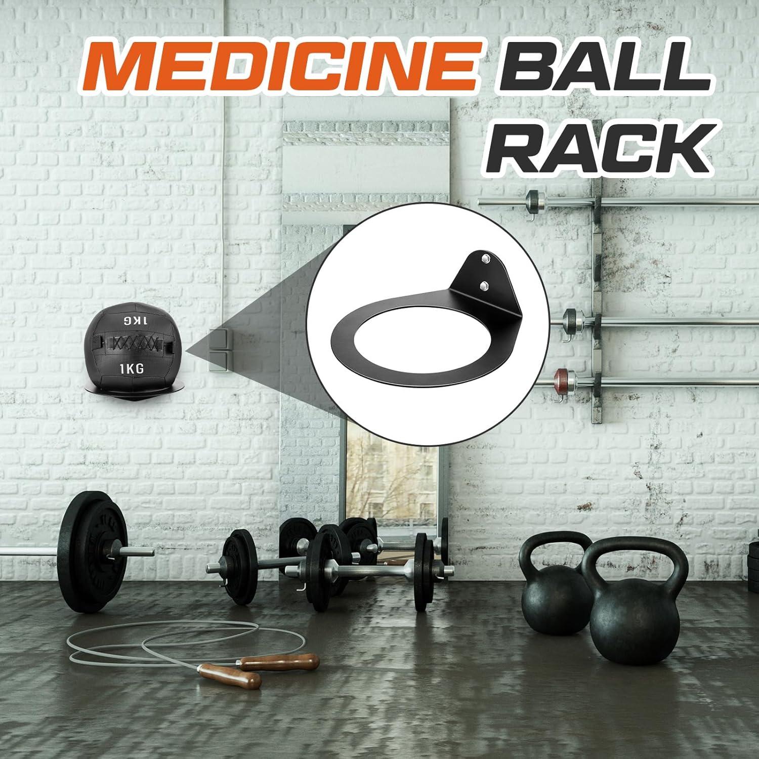 Soporte de Pared para Balones Medicinales Gisafai 30.5 cm