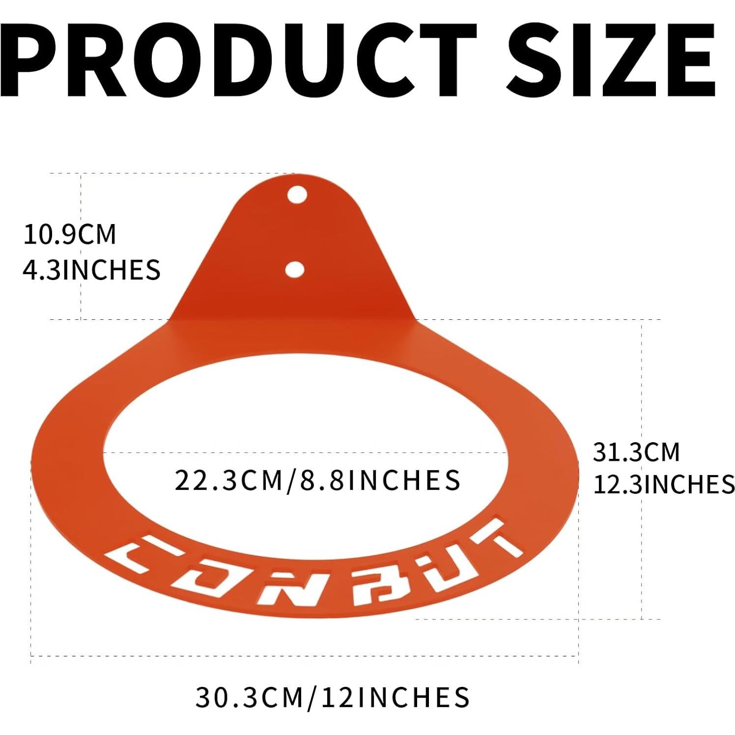 Soporte de Pelotas Medicinales CONBUT 22.3 cm Acero Naranja