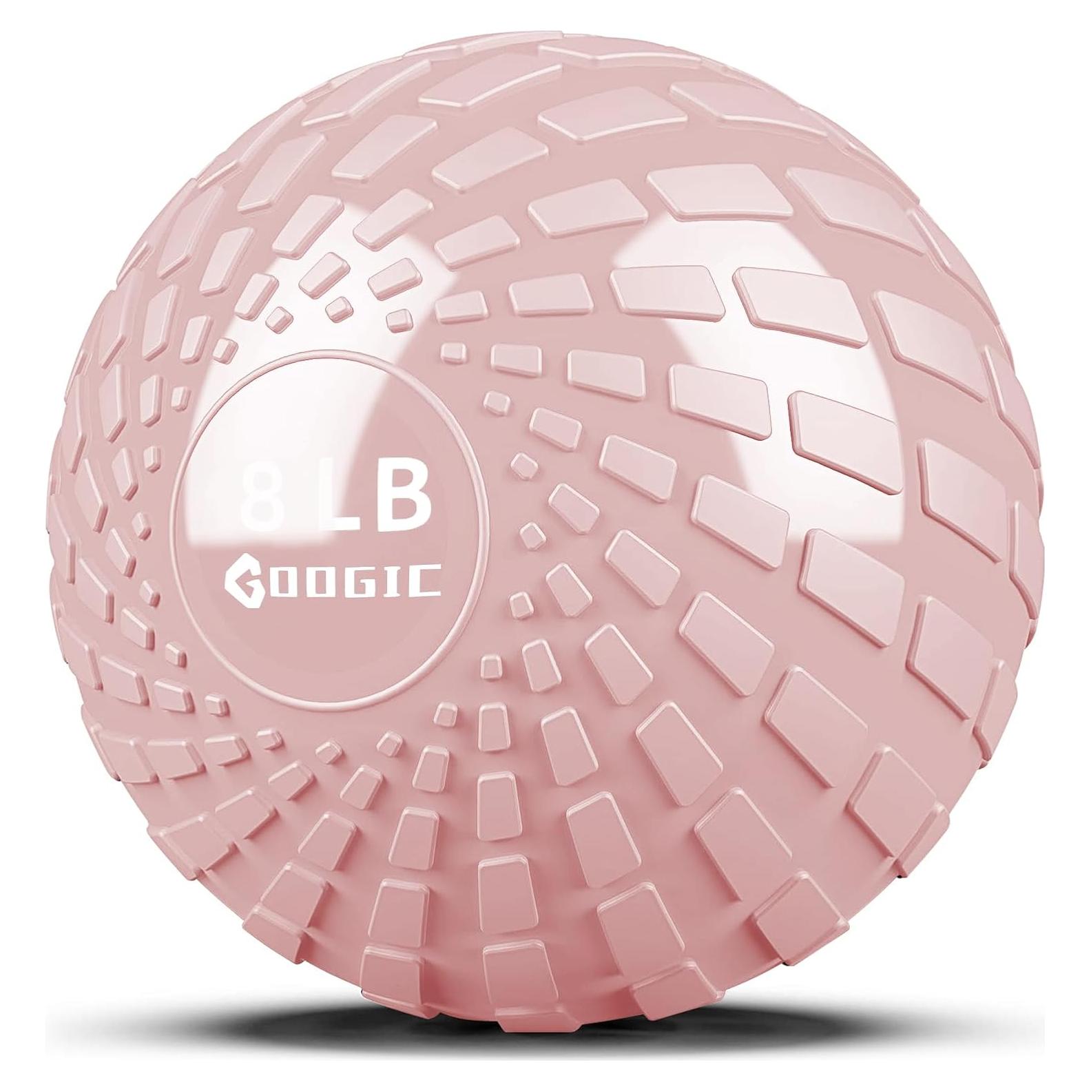 Slam Ball 3.63 kg GOOGIC Rosa - Balón Medicinal para Ejercicio