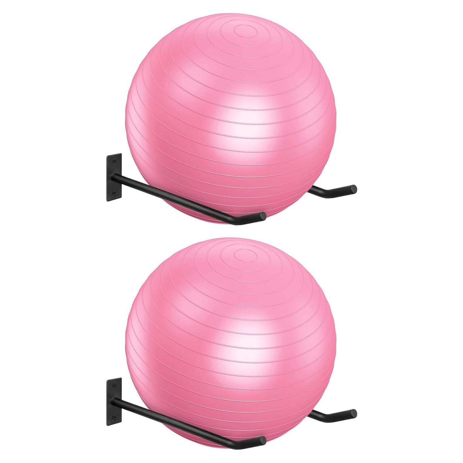 Soporte de Pared para Pelotas de Yoga HZSSLKM - Juego de 2