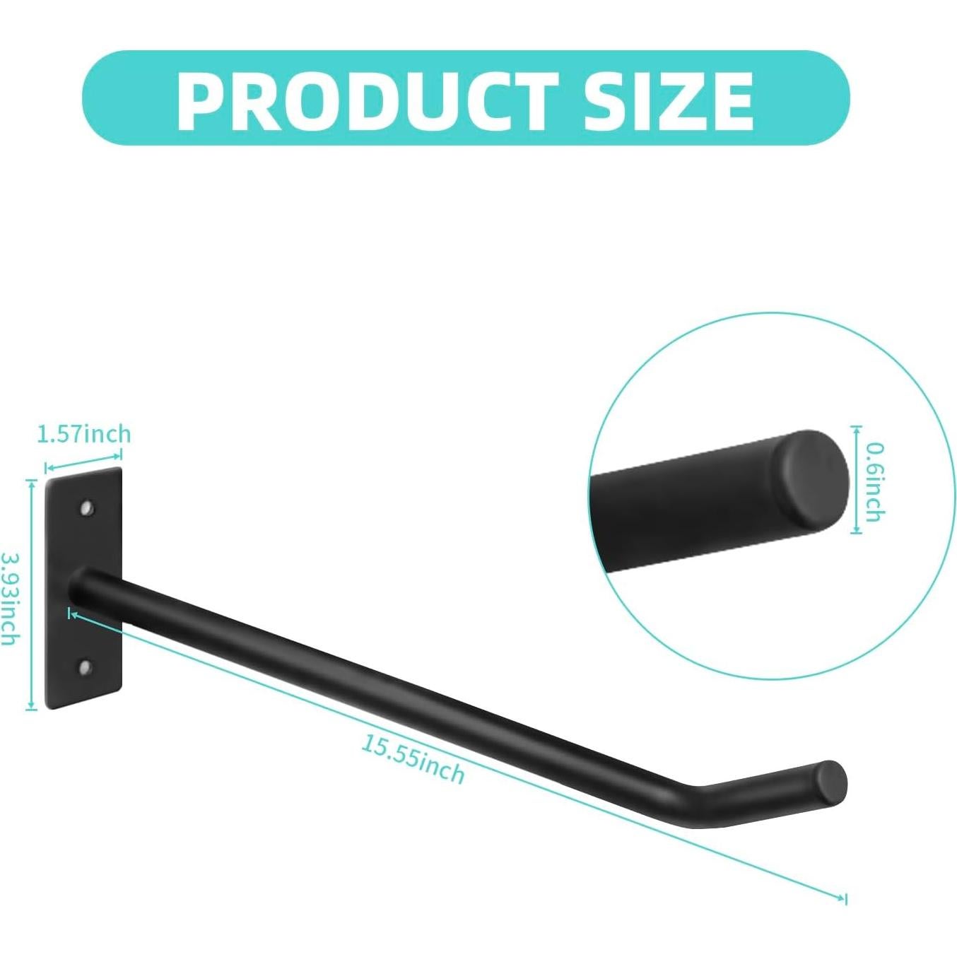 Soporte de Pared para Pelotas de Yoga HZSSLKM - Juego de 2