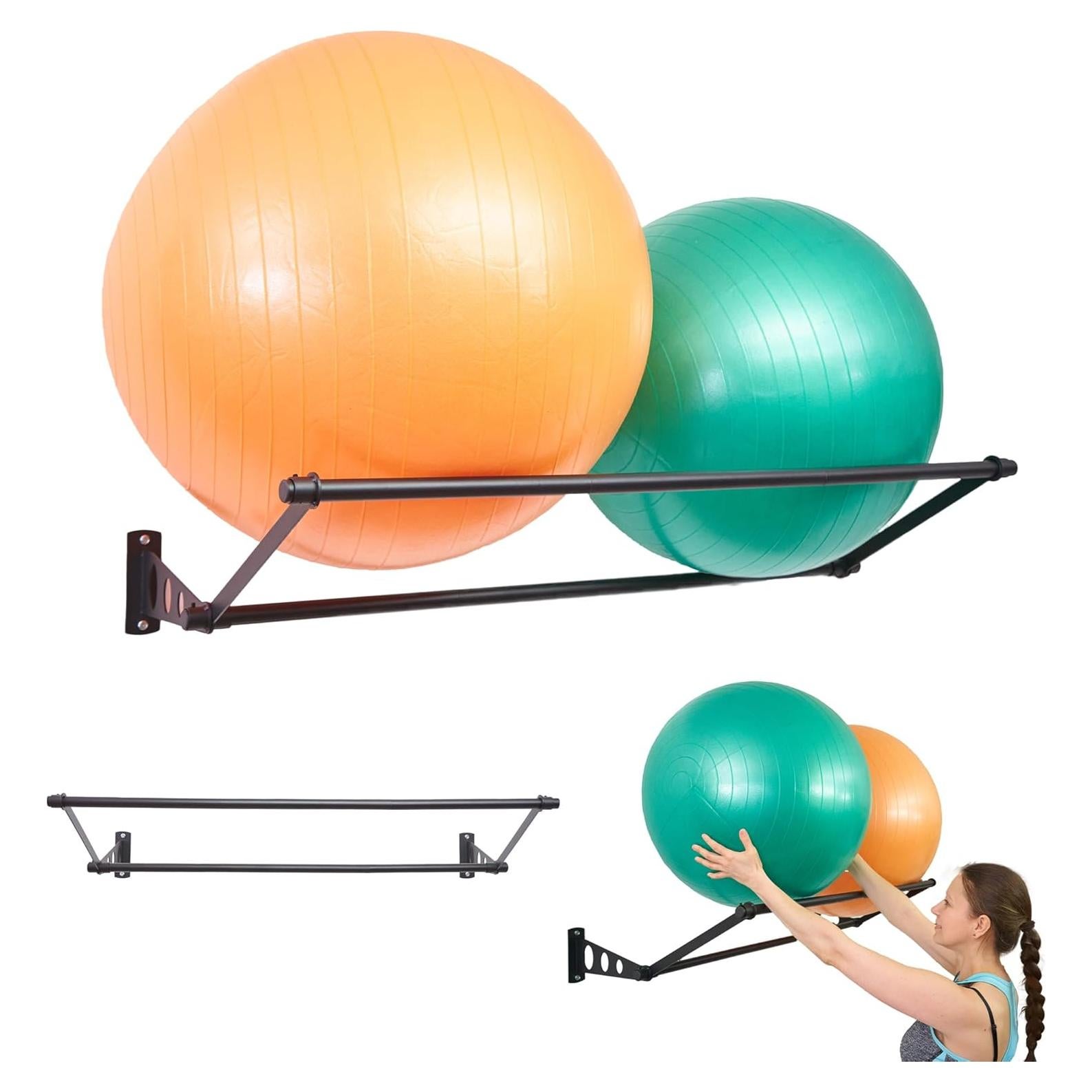 Soporte para Pelotas de Ejercicio ODOXIA Montaje en Pared
