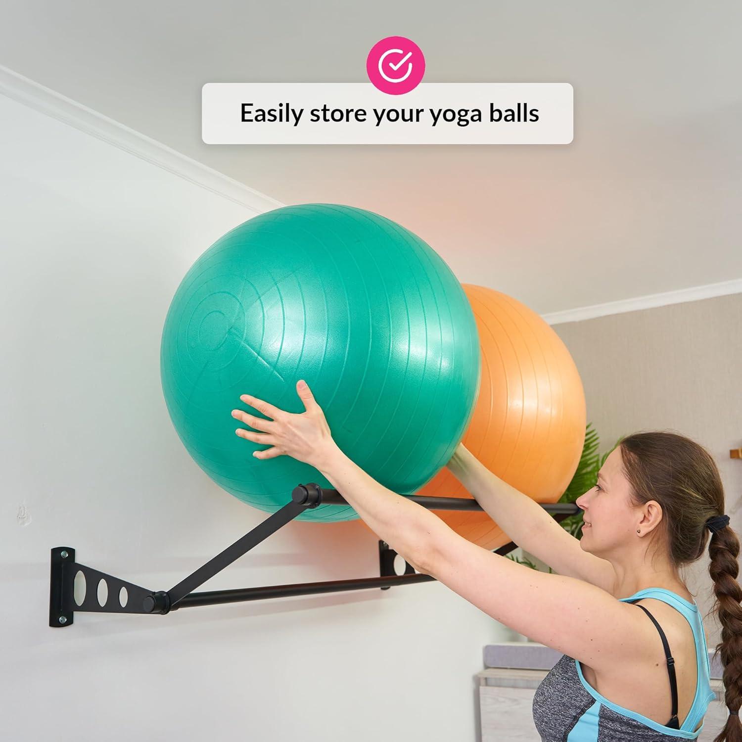 Soporte para Pelotas de Ejercicio ODOXIA Montaje en Pared