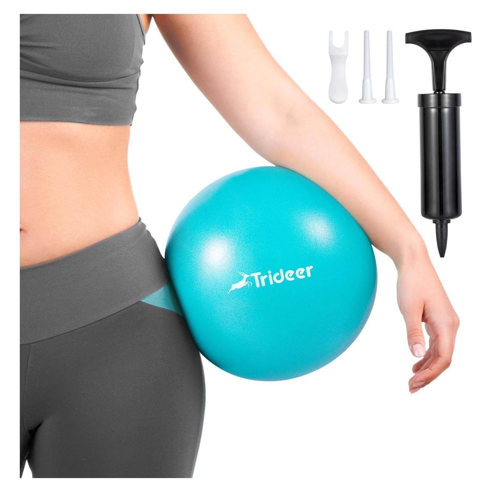 Pelota de Pilates Trideer 22.86 cm Antiburst con Bomba