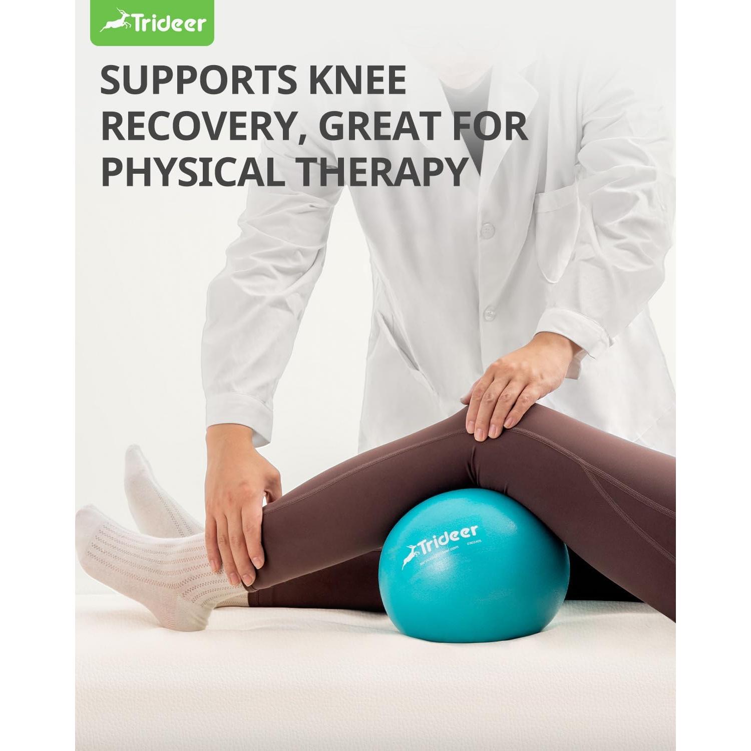 Pelota de Pilates Trideer 22.86 cm Antiburst con Bomba