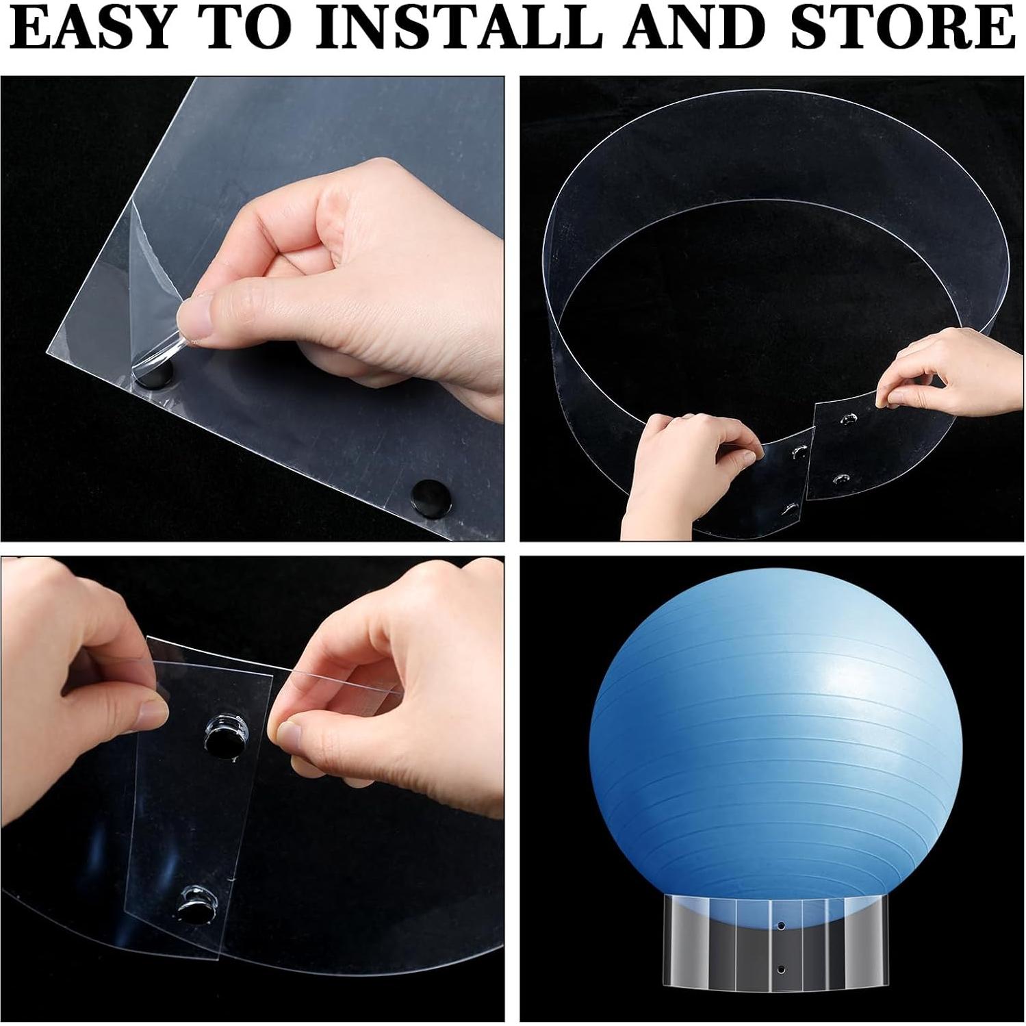 Soporte para Pelotas de Ejercicio Wenqik 3 Pcs PVC 36.83 cm