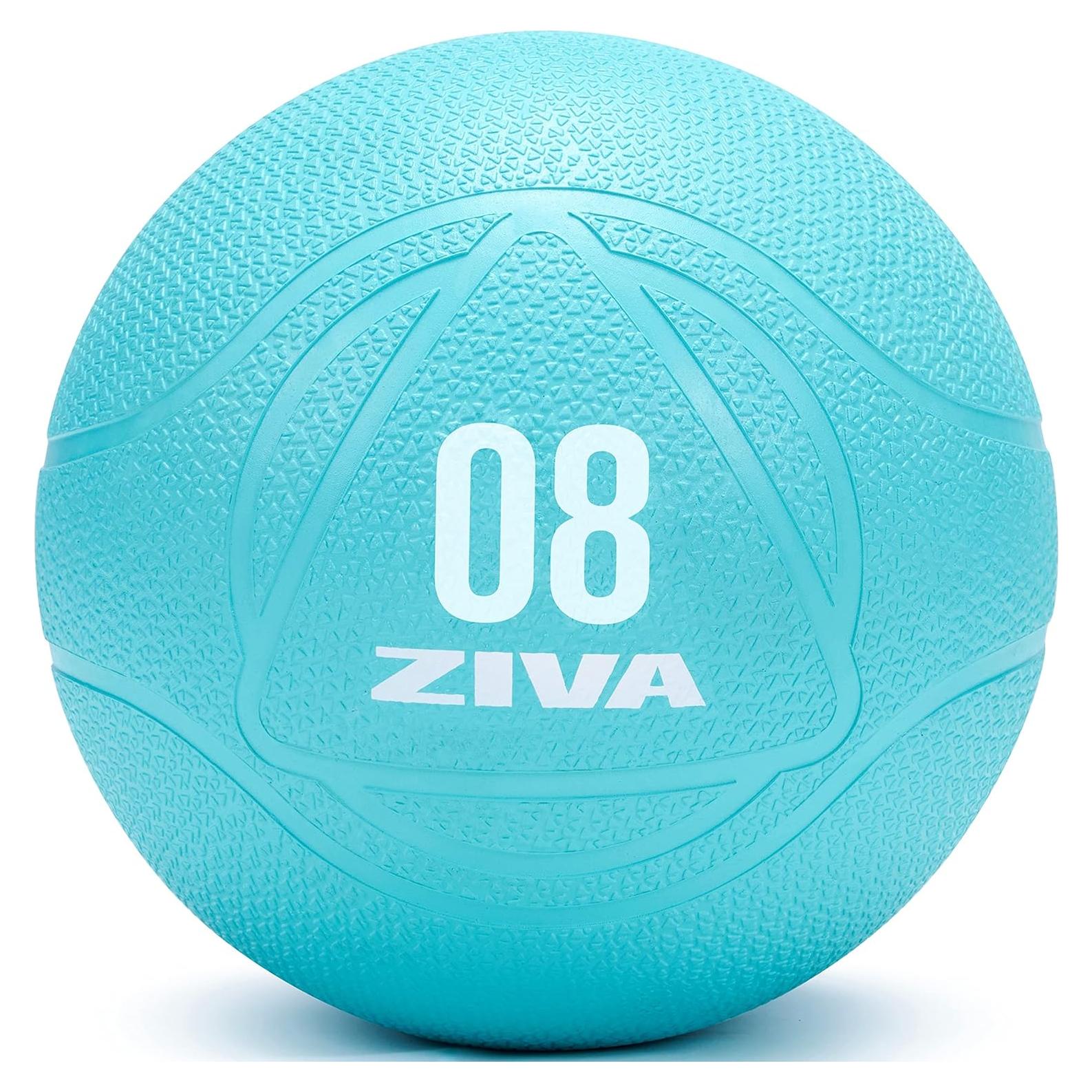 Bola Medicinal ZIVA 3.6 kg Turquesa - Goma Texturizada