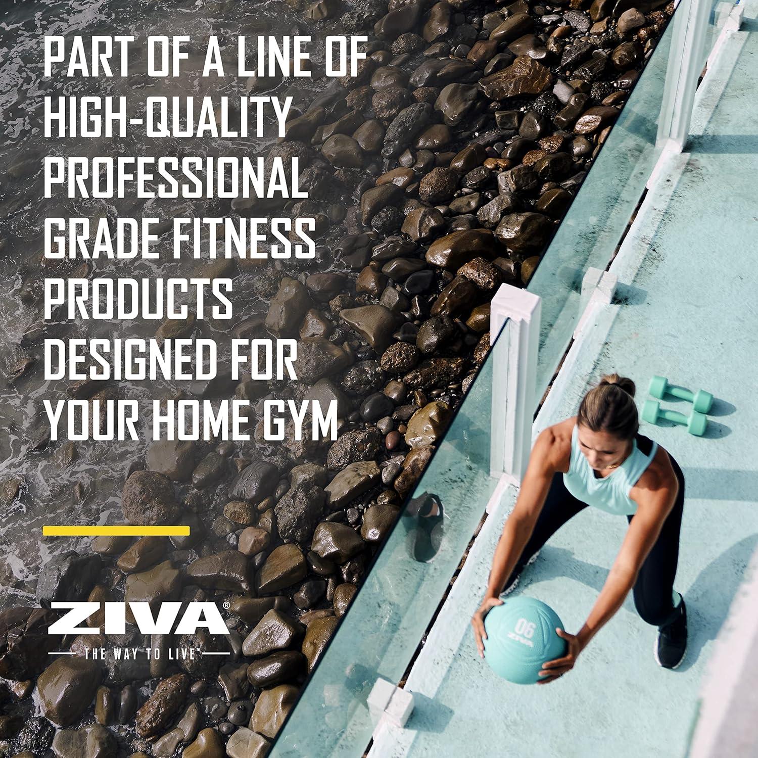 Bola Medicinal ZIVA 3.6 kg Turquesa - Goma Texturizada