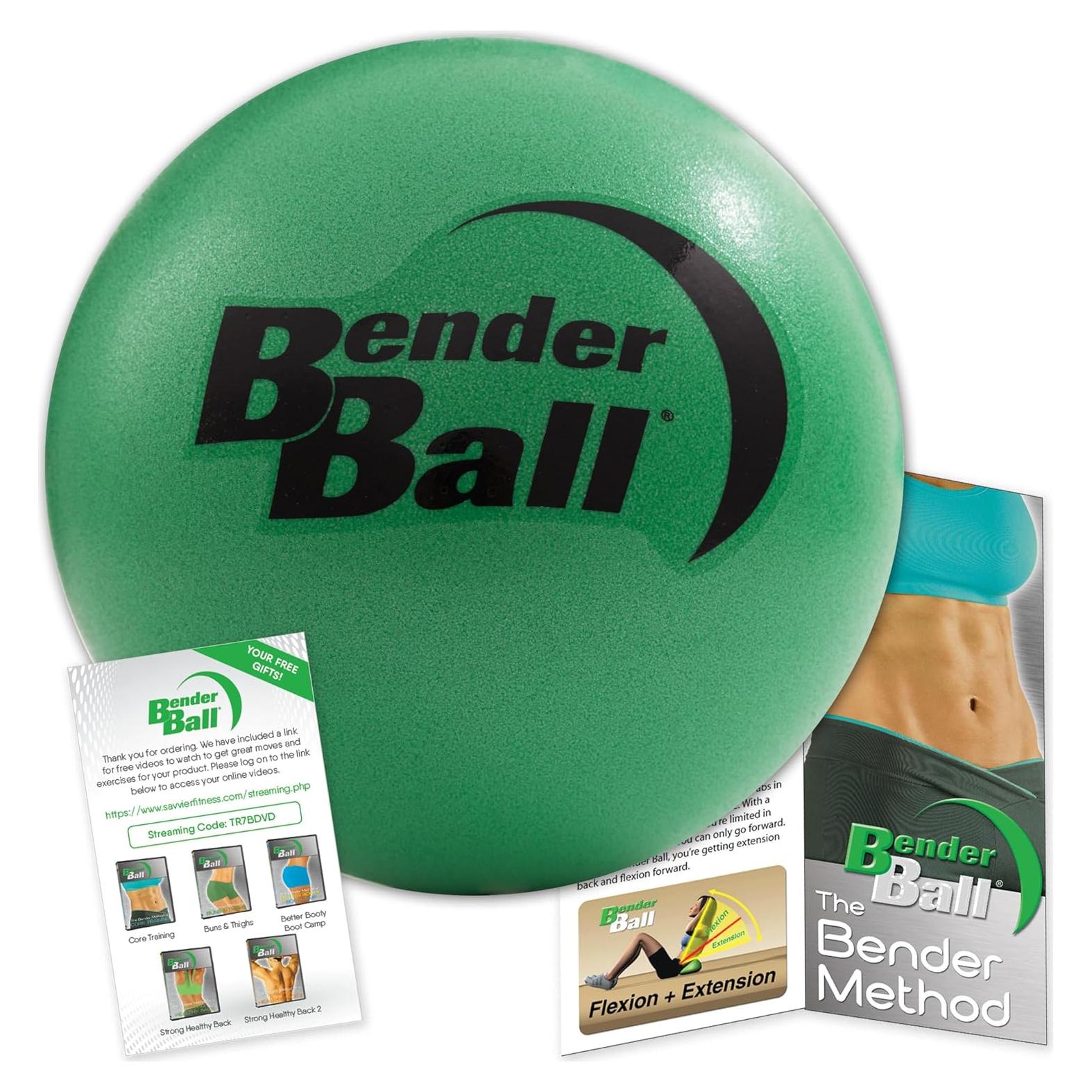 Bola de Pilates Bender Ball 22.86 cm Verde con Videos