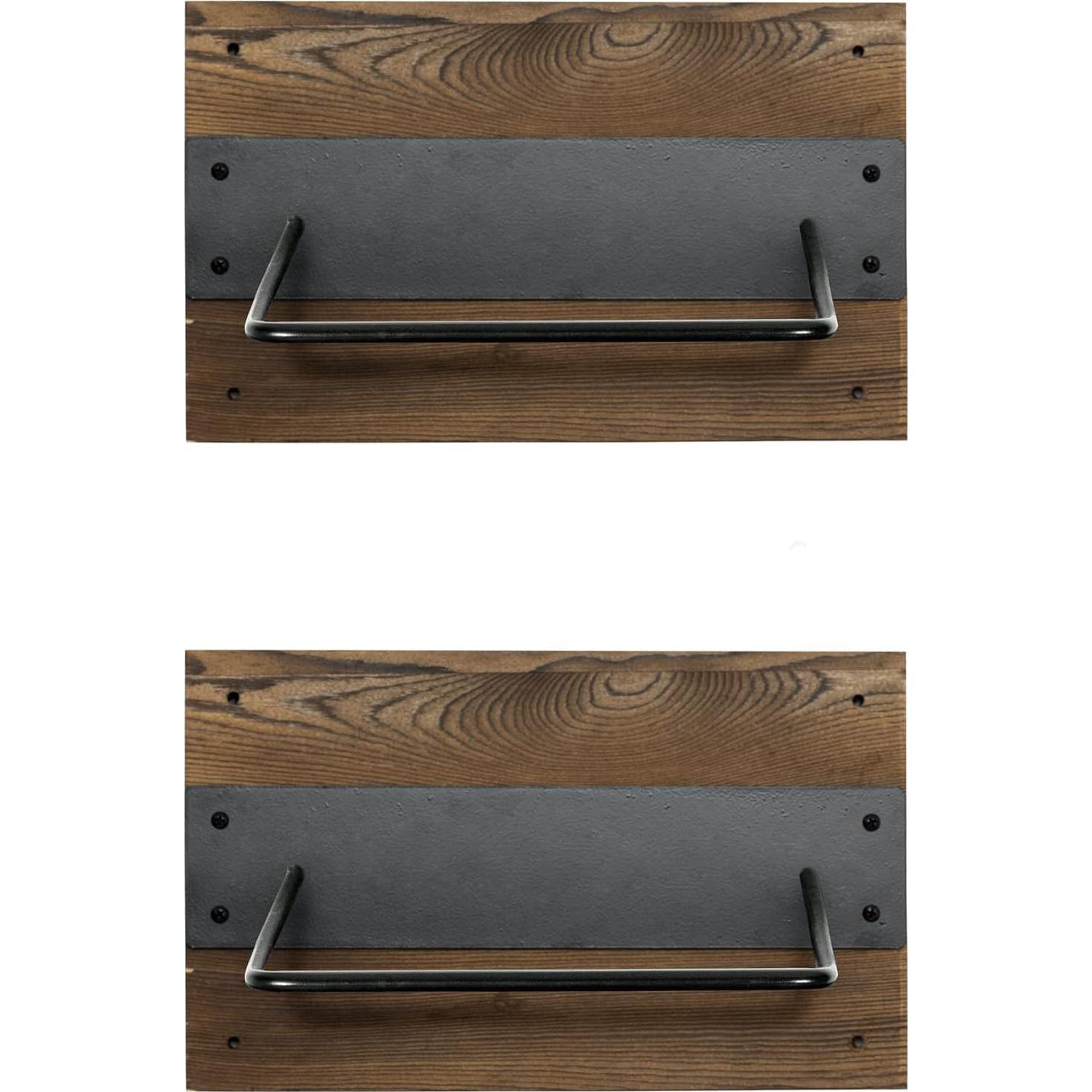 Juego de 2 Soportes de Pared MyGift para Pelotas de Ejercicio