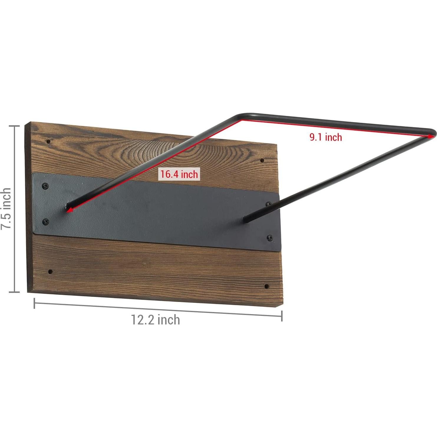 Juego de 2 Soportes de Pared MyGift para Pelotas de Ejercicio