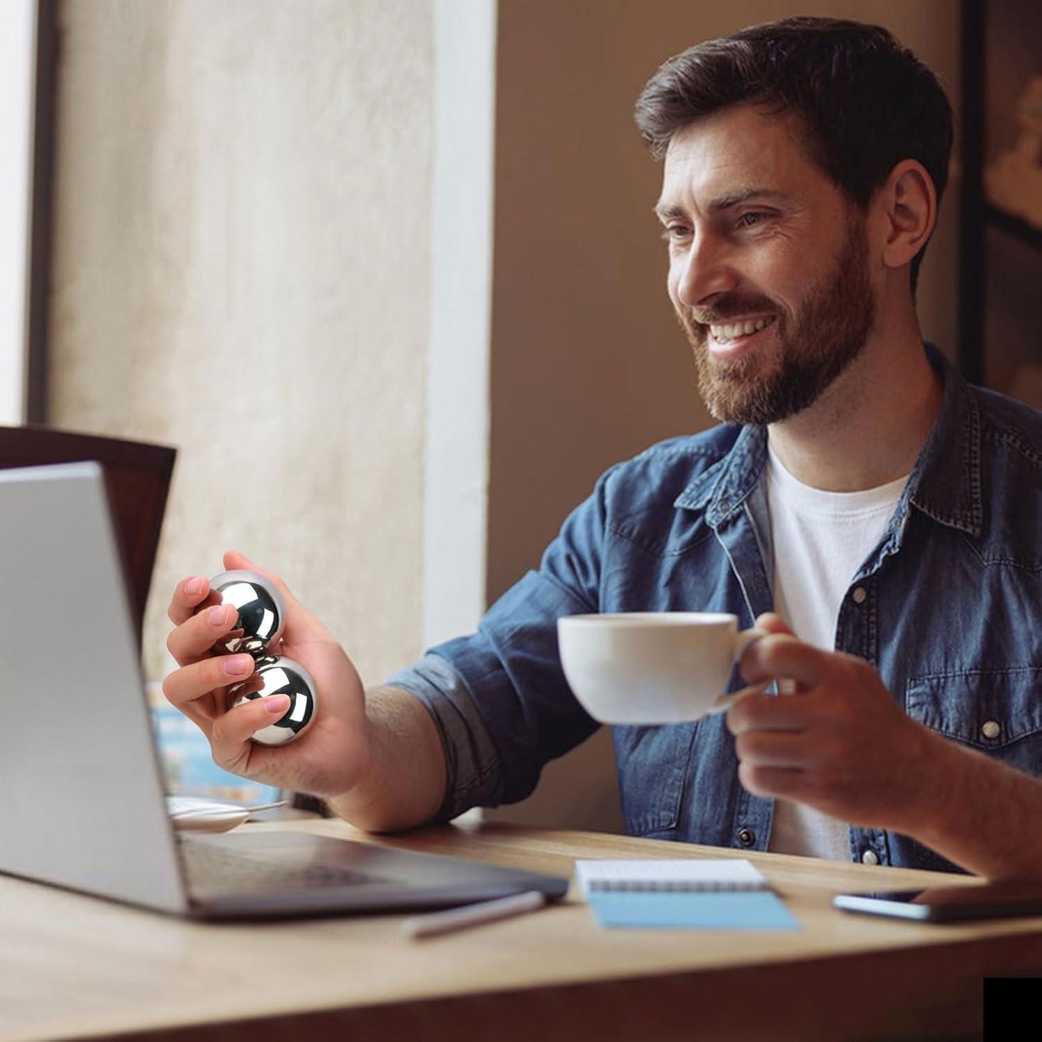 Bolas Baoding de Hierro 5.58 cm para Terapia y Masaje