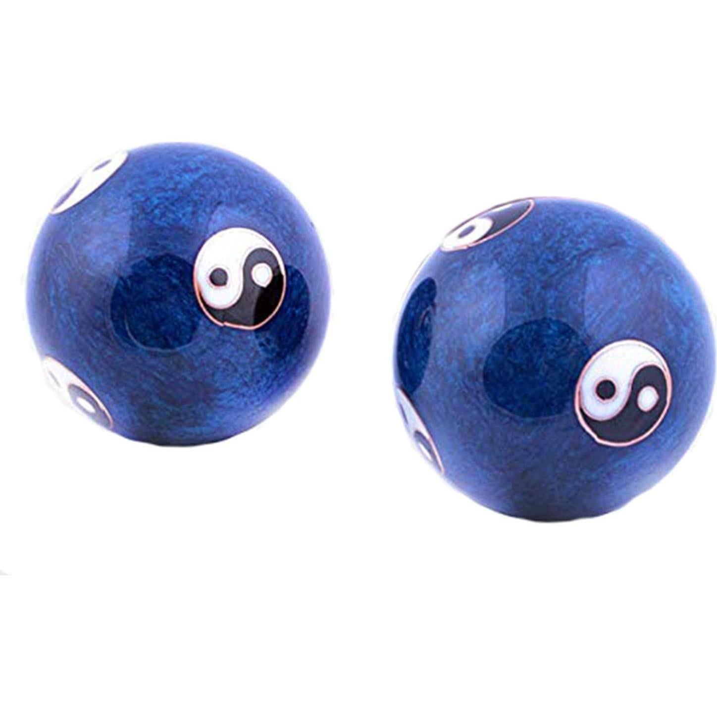 Bolas de Ejercicio Saludables XMHF Baoding Cloisonne 50mm Azul 2Pcs