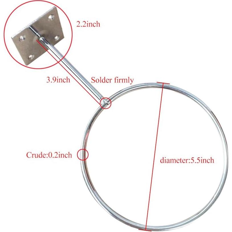 Soporte de Pared para Pelotas Vankcp - 4 Pcs Acero Inoxidable