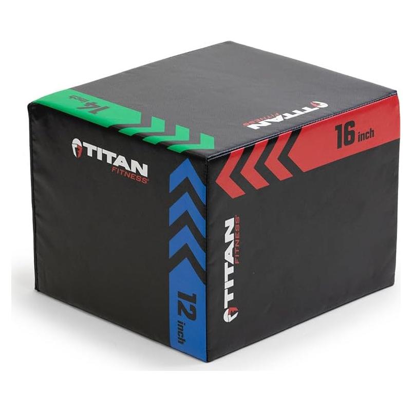 Caja de Plyometría Titan Fitness - Espuma Antideslizante 30.48 cm