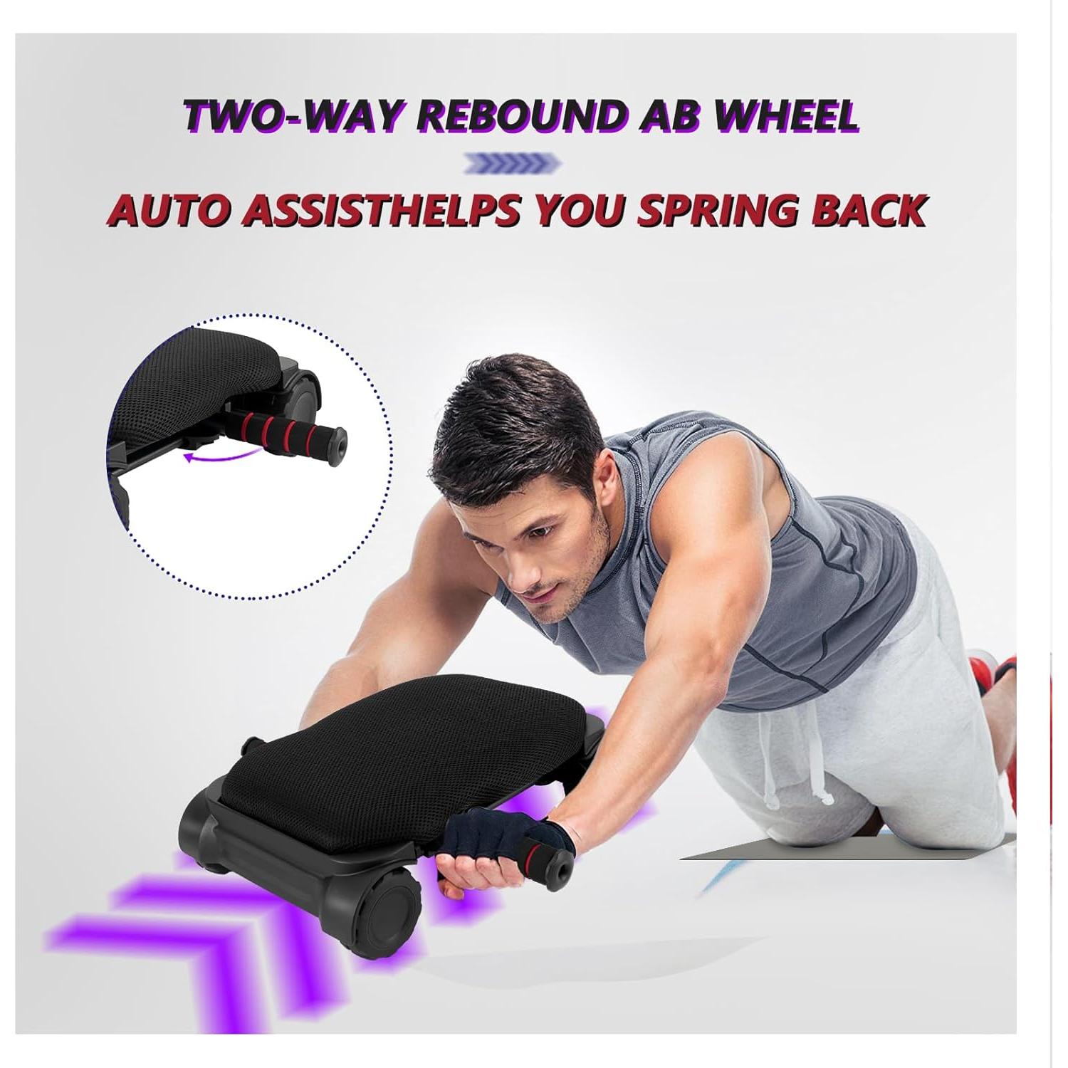 Rueda Abdominal Aiwglenten con Rebote Automático - 150 kg