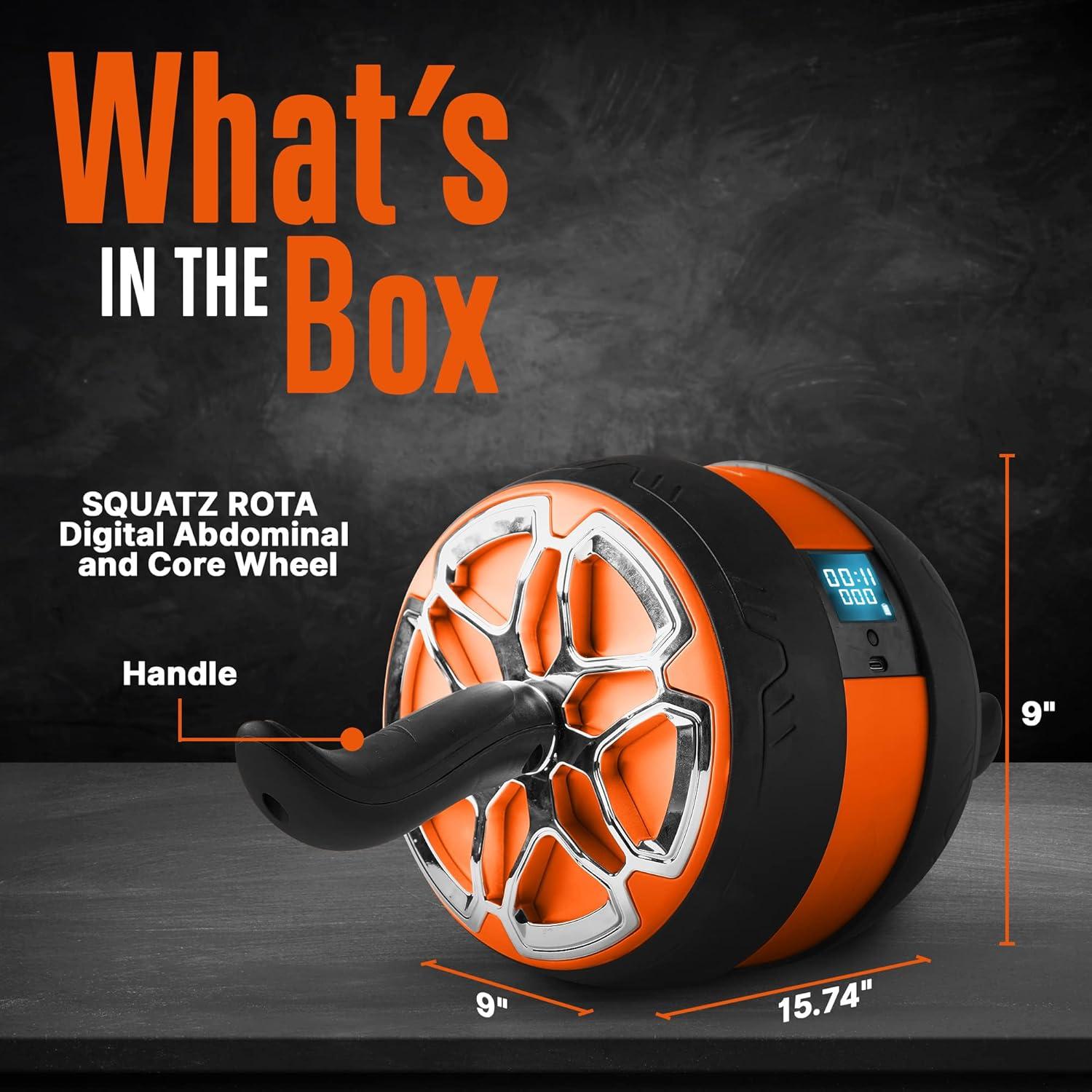 Rueda de Abdominales SQUATZ Ultra Ancha con Pantalla Digital