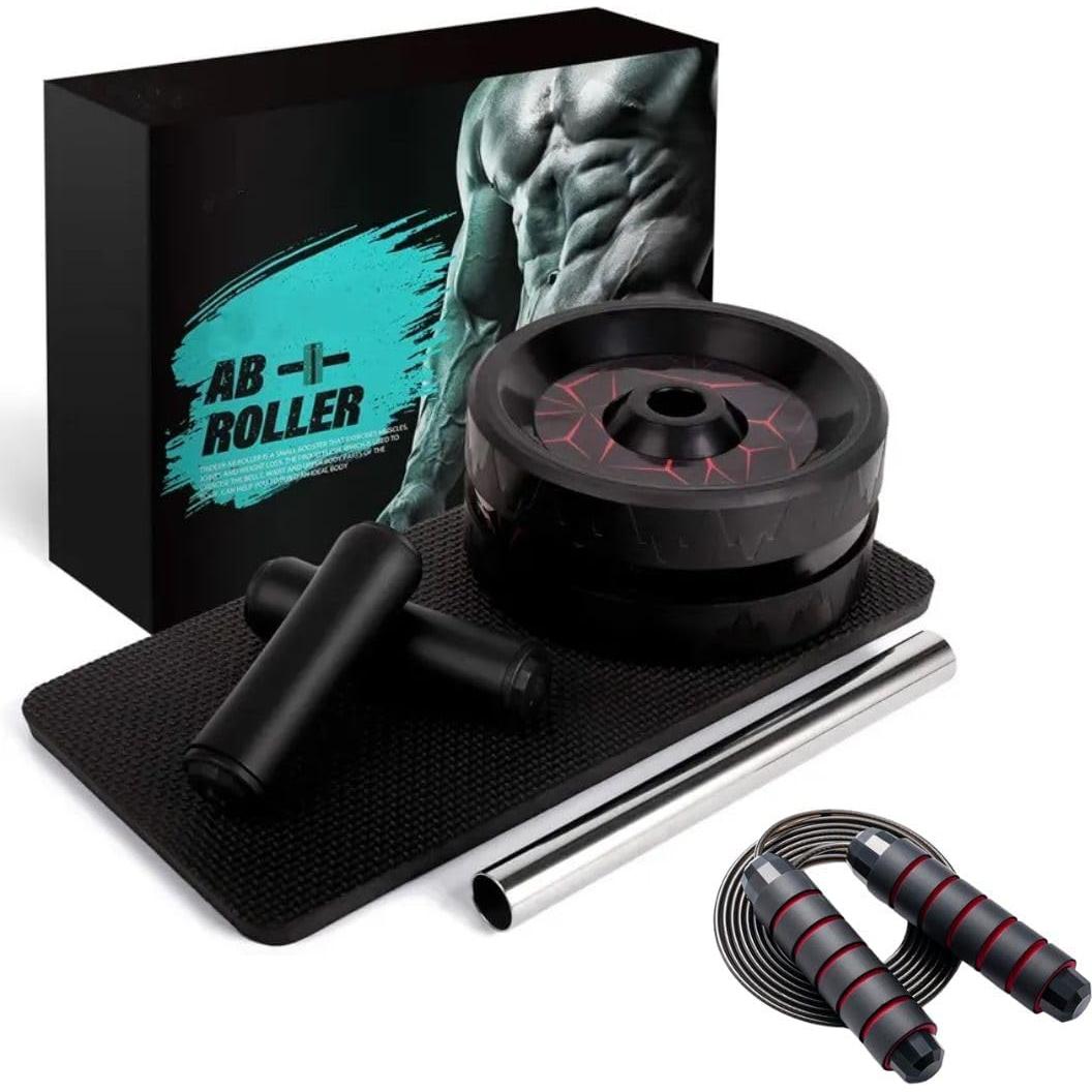 Set Rueda Abdominal y Cuerda para Saltar Genérico - Ejercicio en Casa