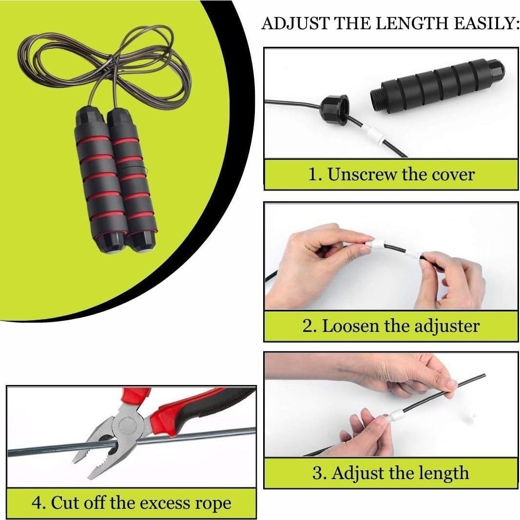 Set Rueda Abdominal y Cuerda para Saltar Genérico - Ejercicio en Casa