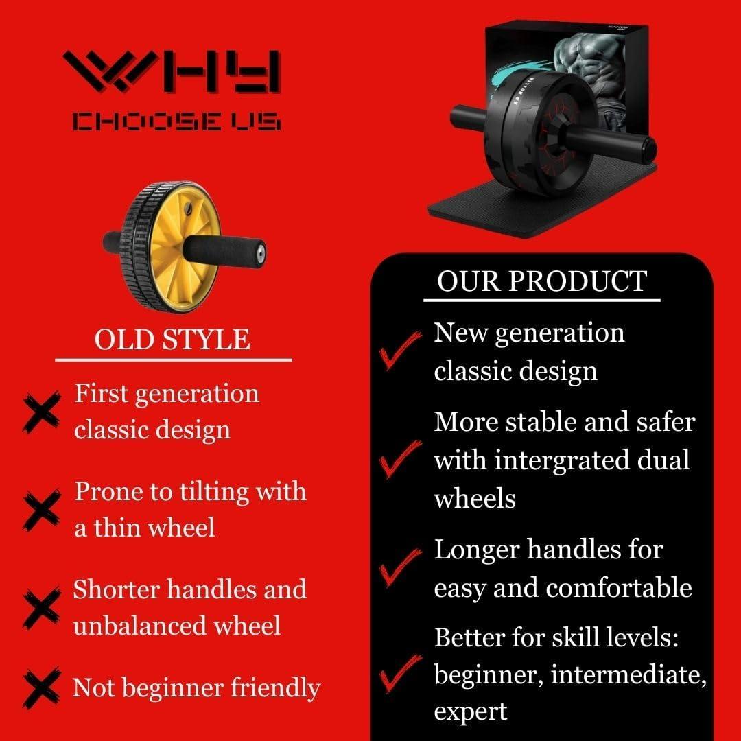 Set Rueda Abdominal y Cuerda para Saltar Genérico - Ejercicio en Casa