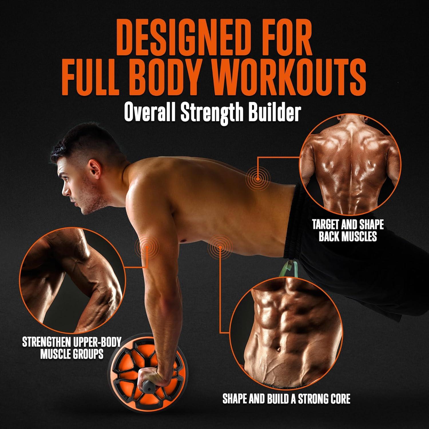 Rueda de Abdominales SQUATZ Ultra Ancha con Esterilla