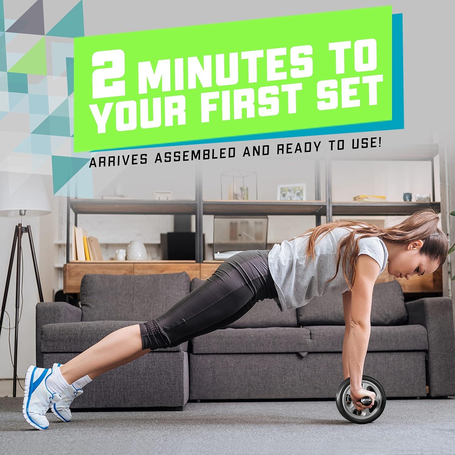 Rueda de Abdominales Elite Sportz y Esterilla de Espuma