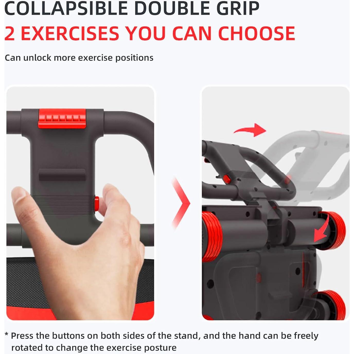 Rueda Abdominal FIAMEARMOR 4 Ruedas con Soporte para Codos