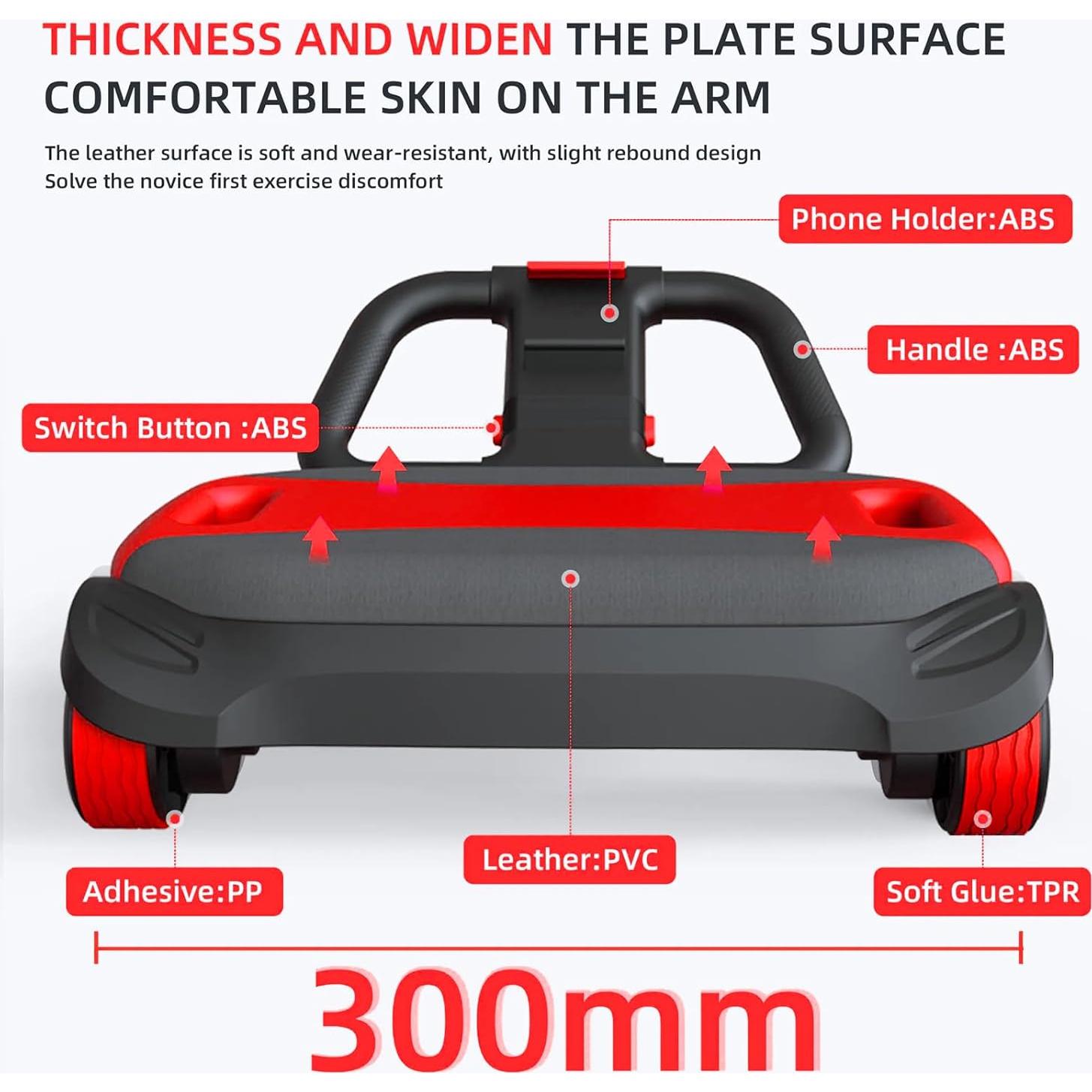 Rueda Abdominal FIAMEARMOR 4 Ruedas con Soporte para Codos