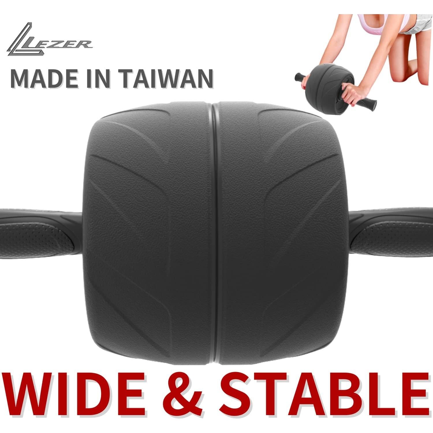 Rueda Abdominal LEZER Extra Ancha 13.97 cm con Almohadilla