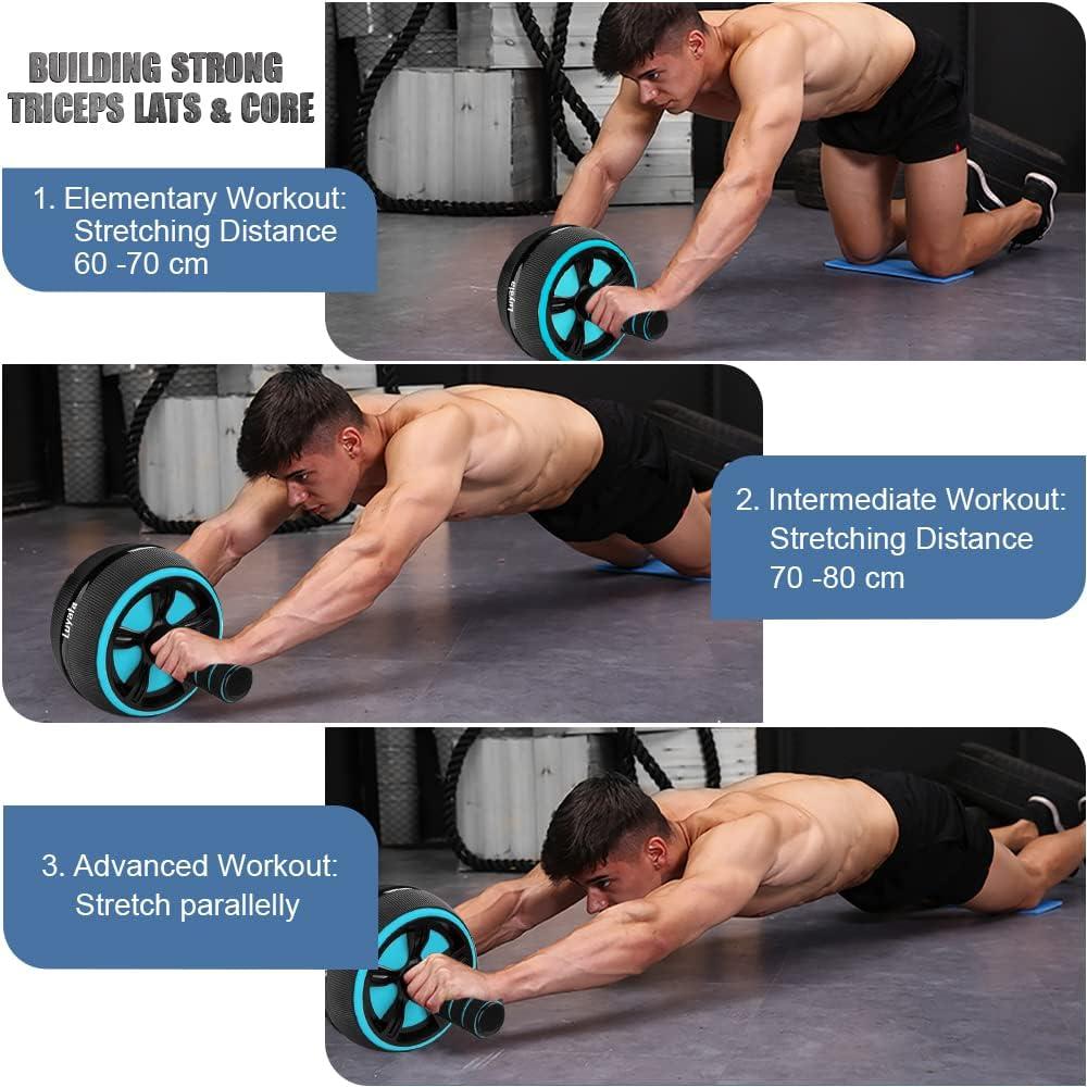 Kit de Rueda de Abdominales Luyata 10 en 1 con Accesorios