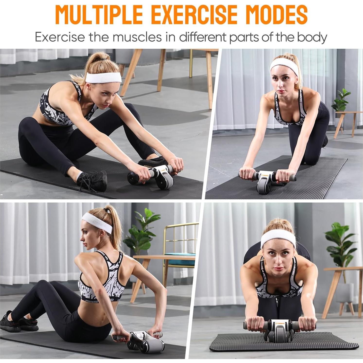 Rueda de Abdominales TEWONKAL Plegable y Portátil 1.27kg