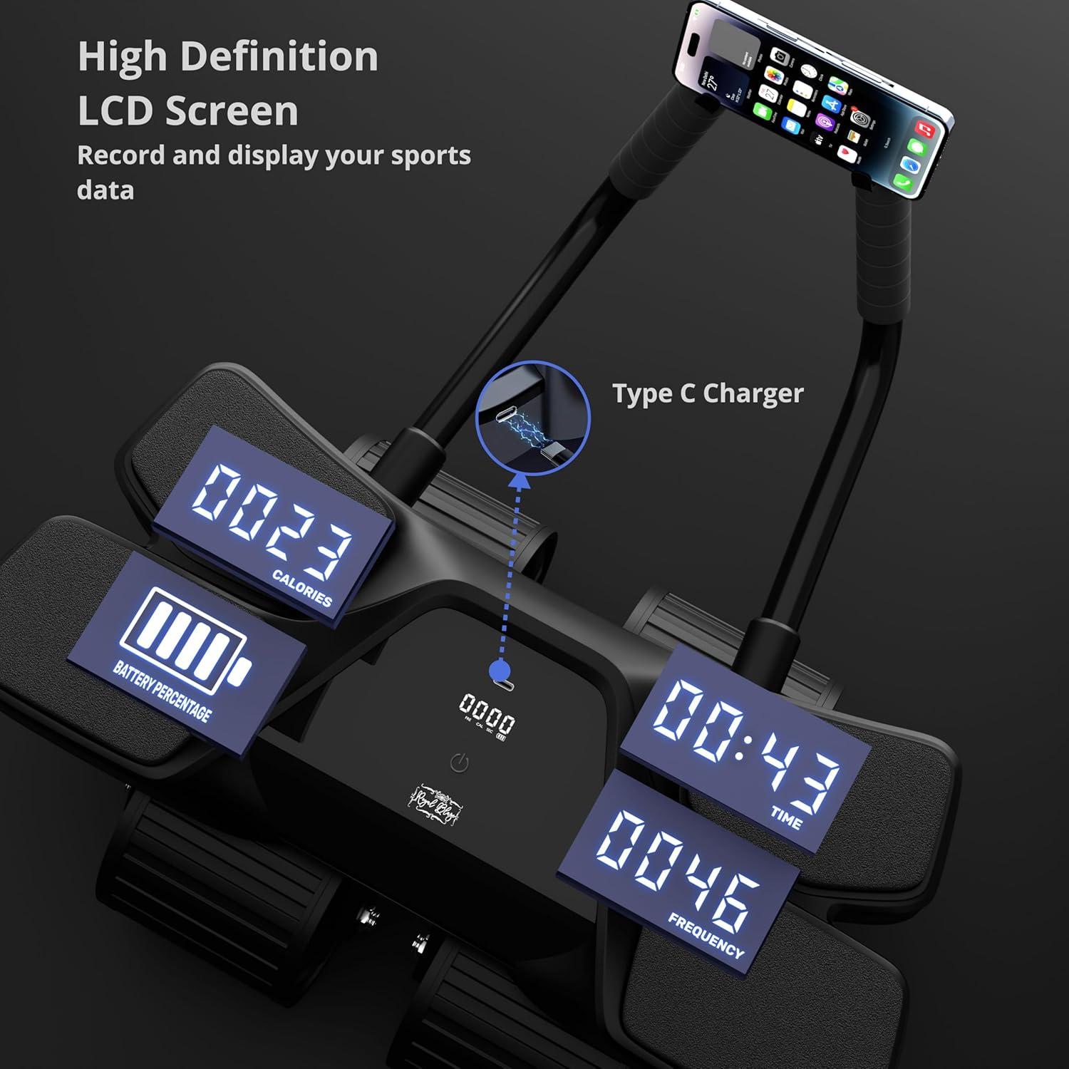 Rodillo Abdominal Royal Blaze con Rebote Automático y Antideslizante