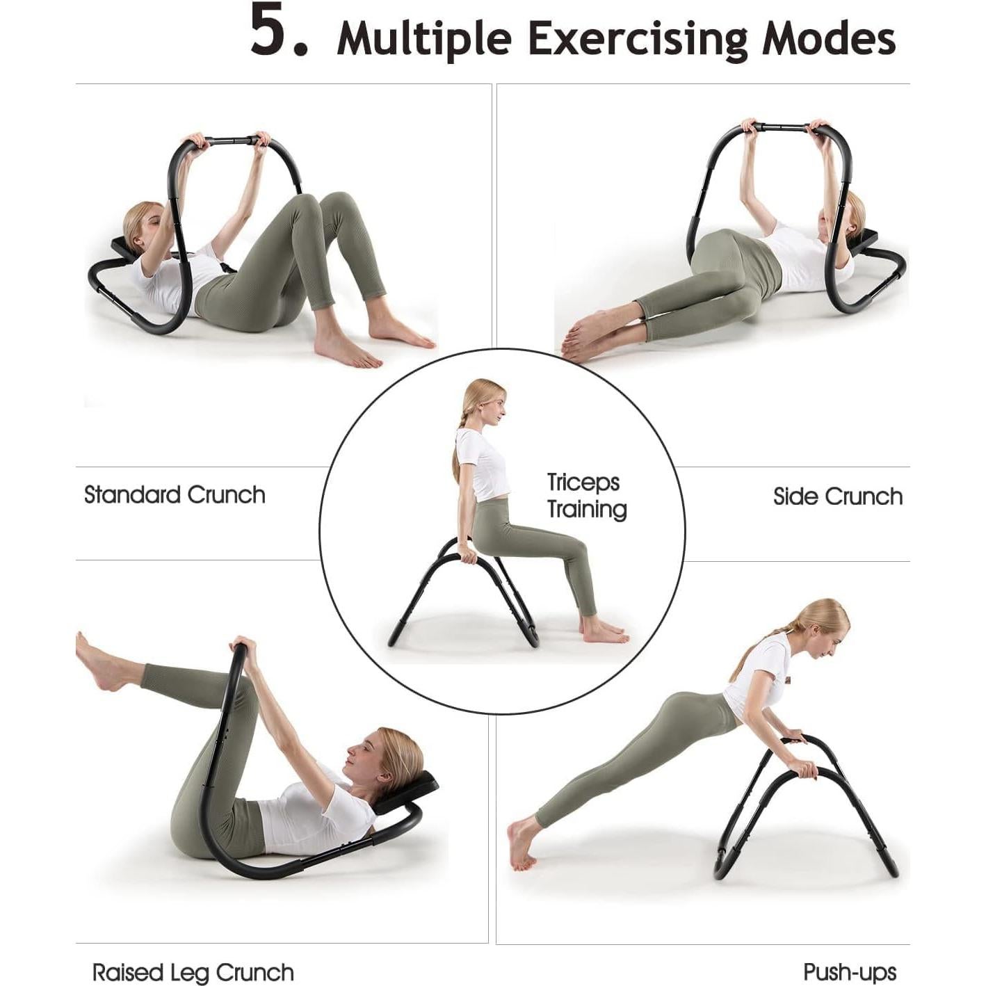 Rodillo Abdominal SPORFIT 1 - Ejercicio en Casa, Negro