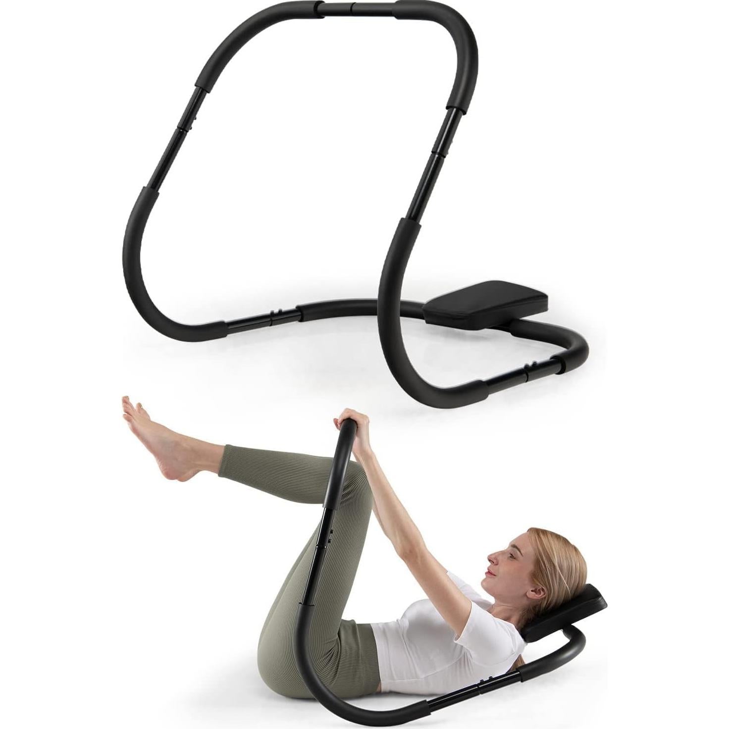 Rodillo Abdominal SPORFIT 1 - Ejercicio en Casa, Negro