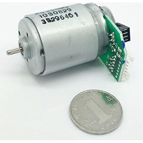 Motor eléctrico DC 385 Wicocc 6V-12V 6800RPM mini con encoder