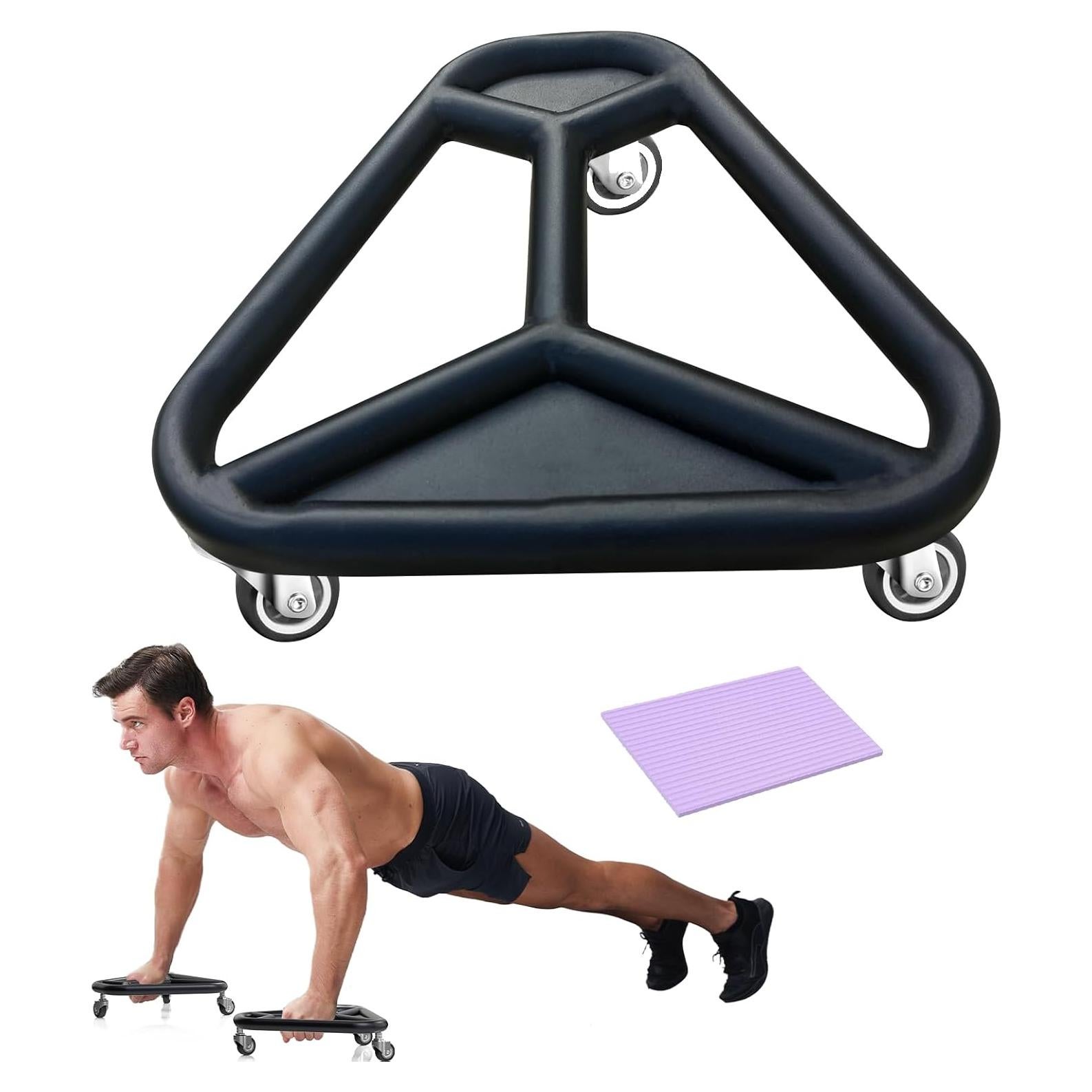 Rueda de Abdominales HOTWAVE Doble Ancha para Gimnasio en Casa