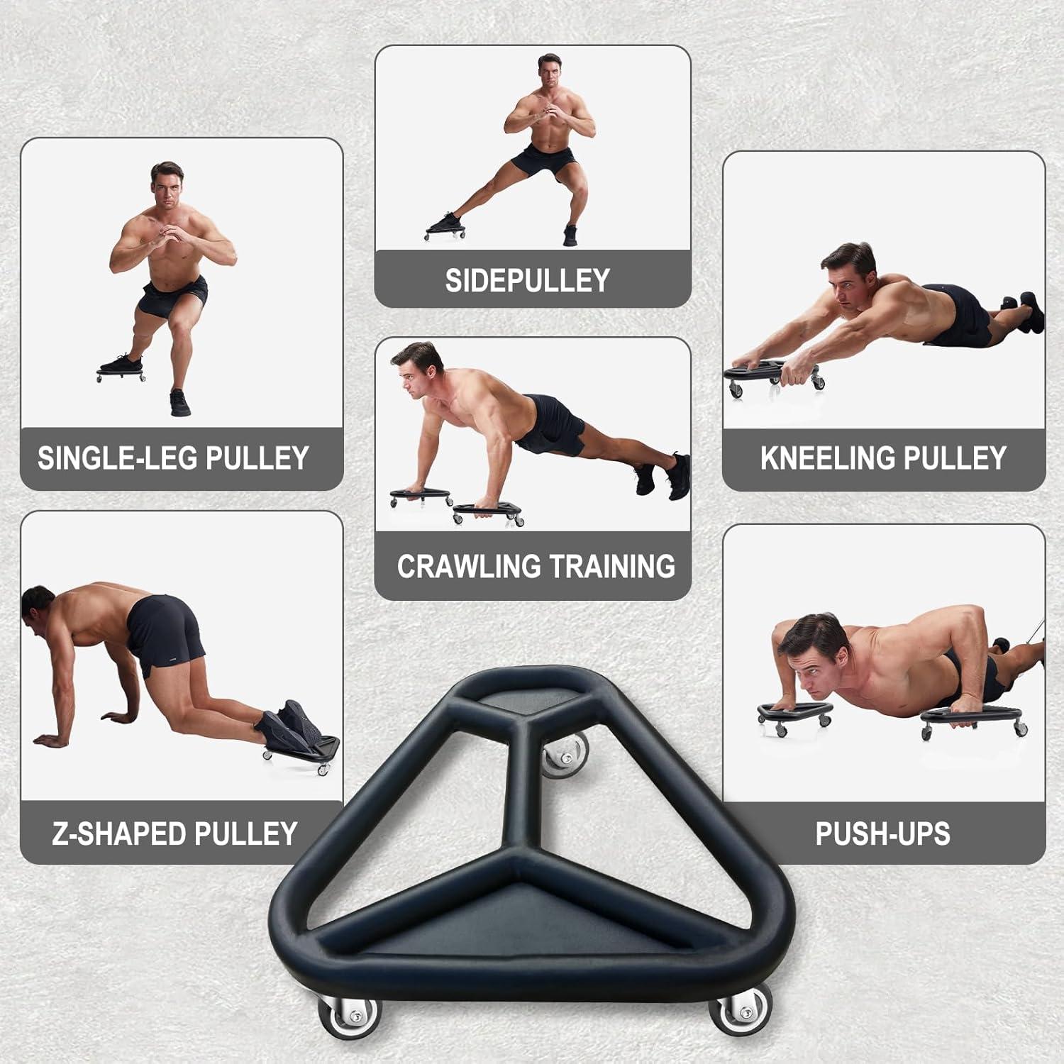 Rueda de Abdominales HOTWAVE Doble Ancha para Gimnasio en Casa