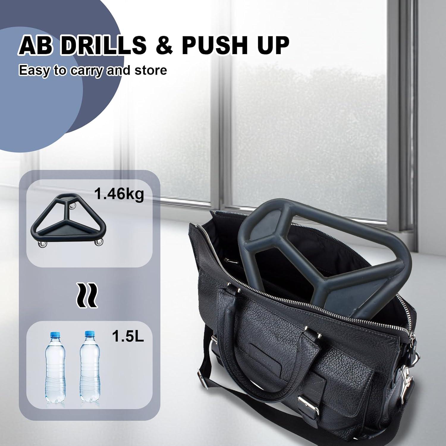 Rueda de Abdominales HOTWAVE Doble Ancha para Gimnasio en Casa