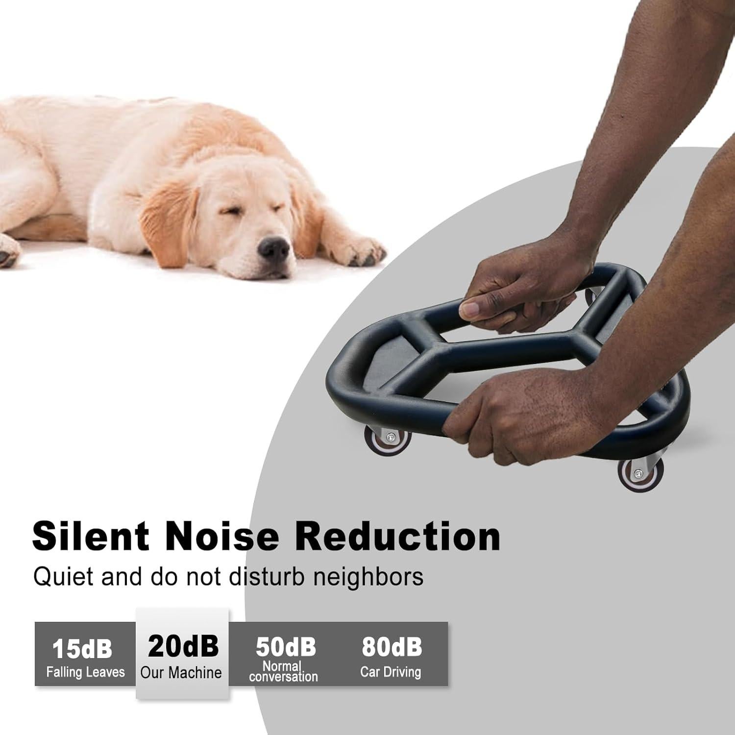 Rueda de Abdominales HOTWAVE Doble Ancha para Gimnasio en Casa