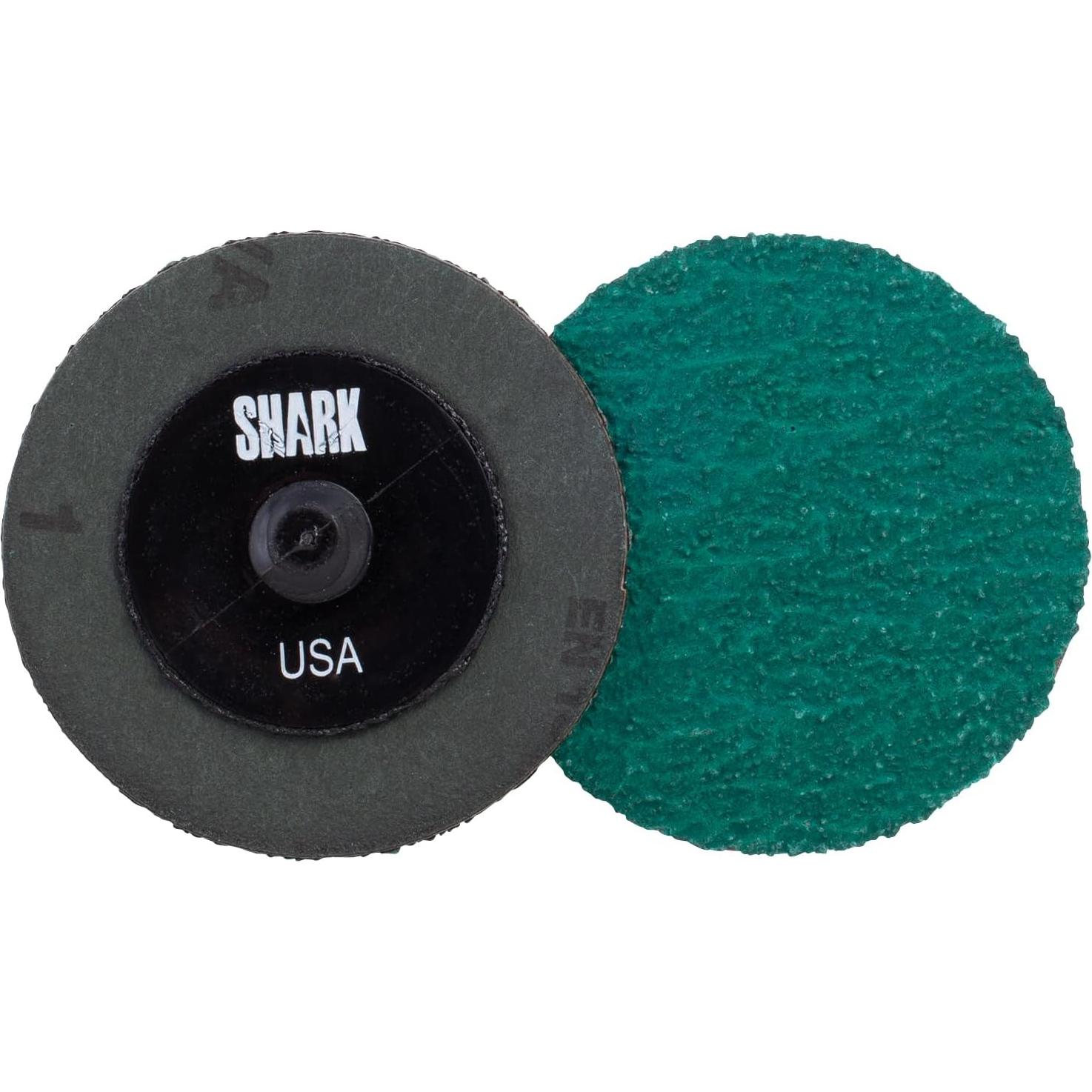 Discos de Pulido Mini Zirconia Verde Shark 80 Grit 5.08 cm - 25 Unidades