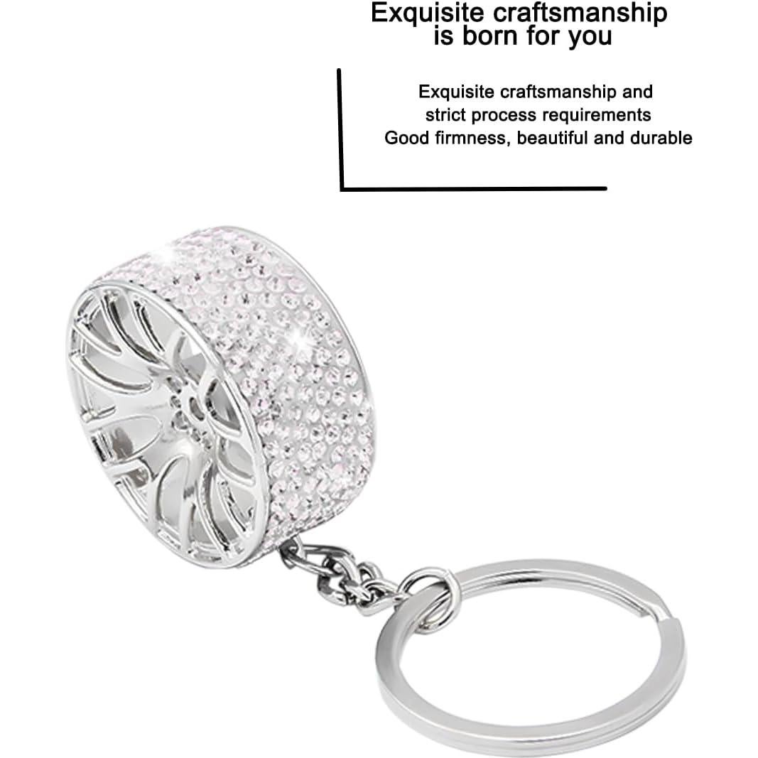 Llavero de Neumático Brillante Bittwee - Color Blanco