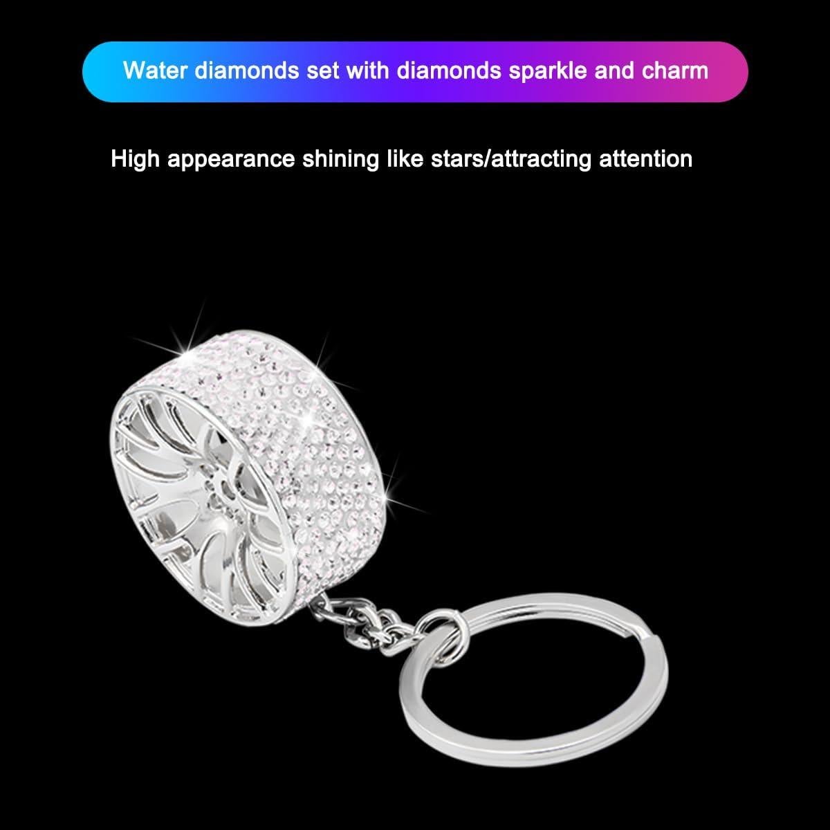 Llavero de Neumático Brillante Bittwee - Color Blanco