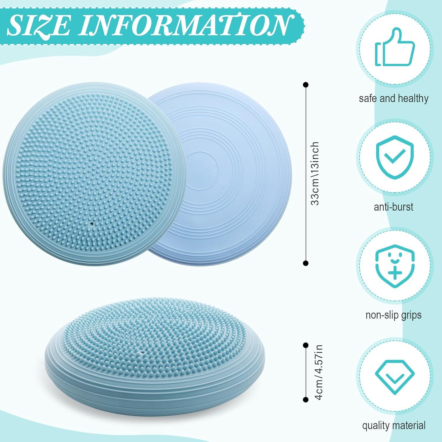 Cojín Inestable Libima 2 Pcs con Bomba 33 cm Azul PVC