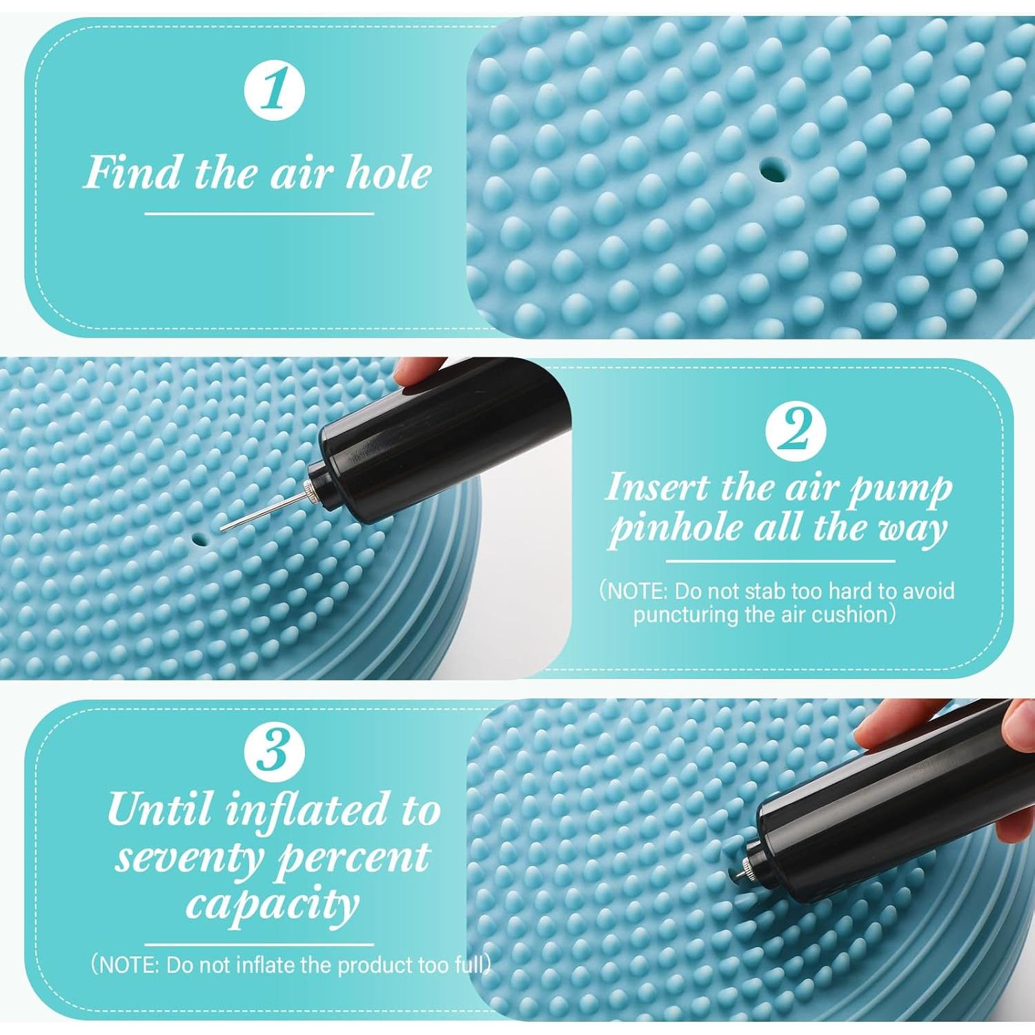 Cojín Inestable Libima 2 Pcs con Bomba 33 cm Azul PVC