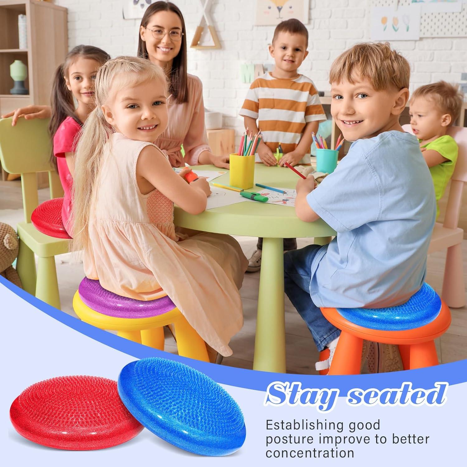 Cojín Sensorial Libima 4 Pcs Balanceo 33 cm PVC Multicolor