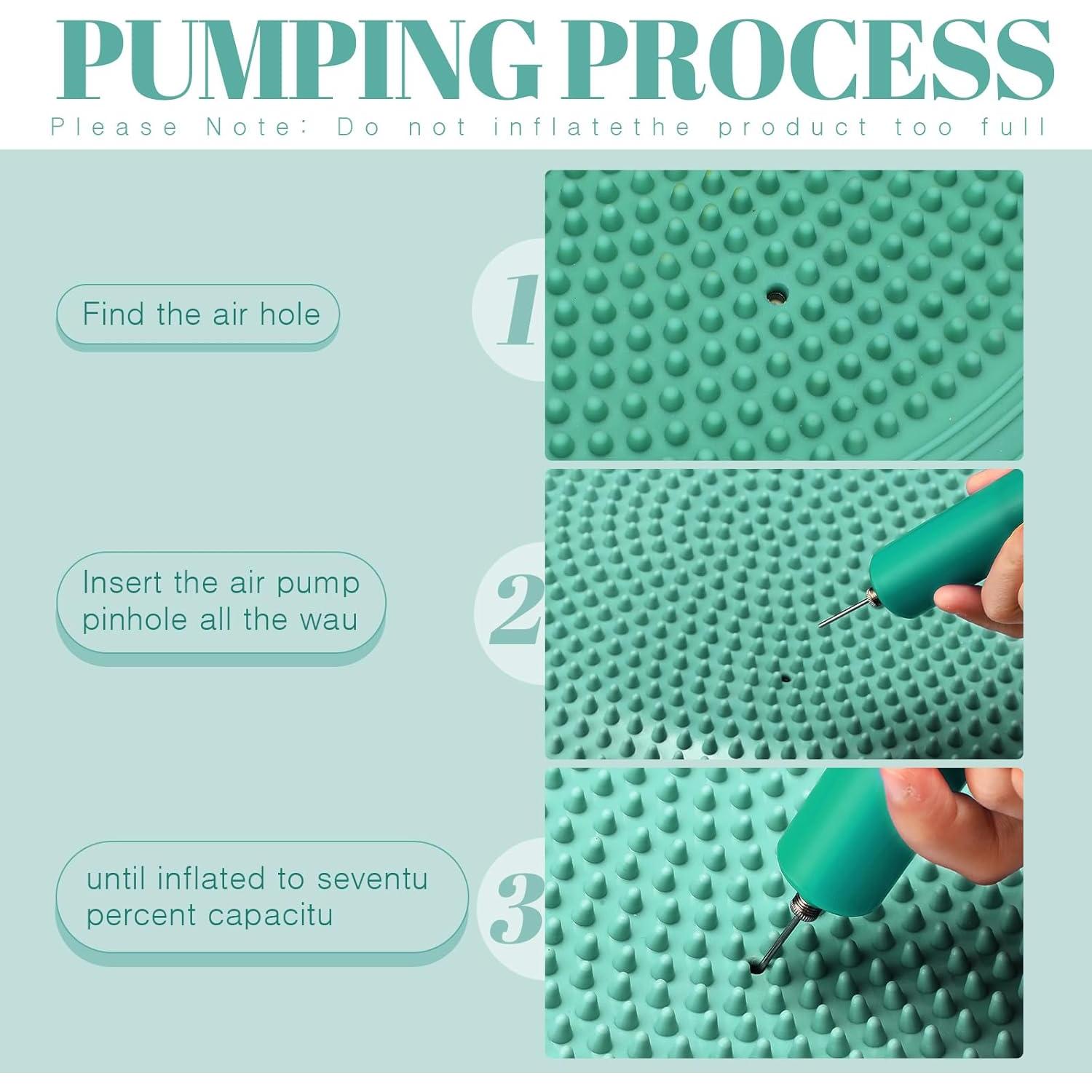 Cojín Wobble Libima 8 Pcs con Bomba - Mejora Postura 33 cm