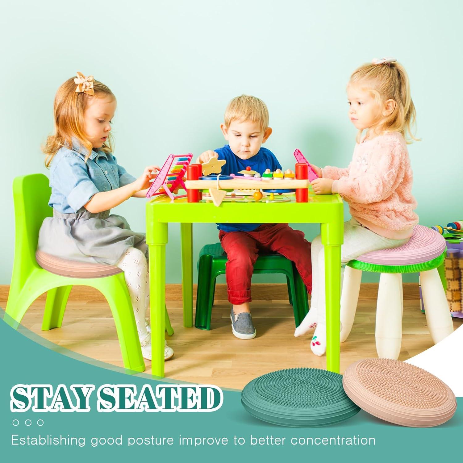 Cojín Wobble Libima 8 Pcs con Bomba - Mejora Postura 33 cm