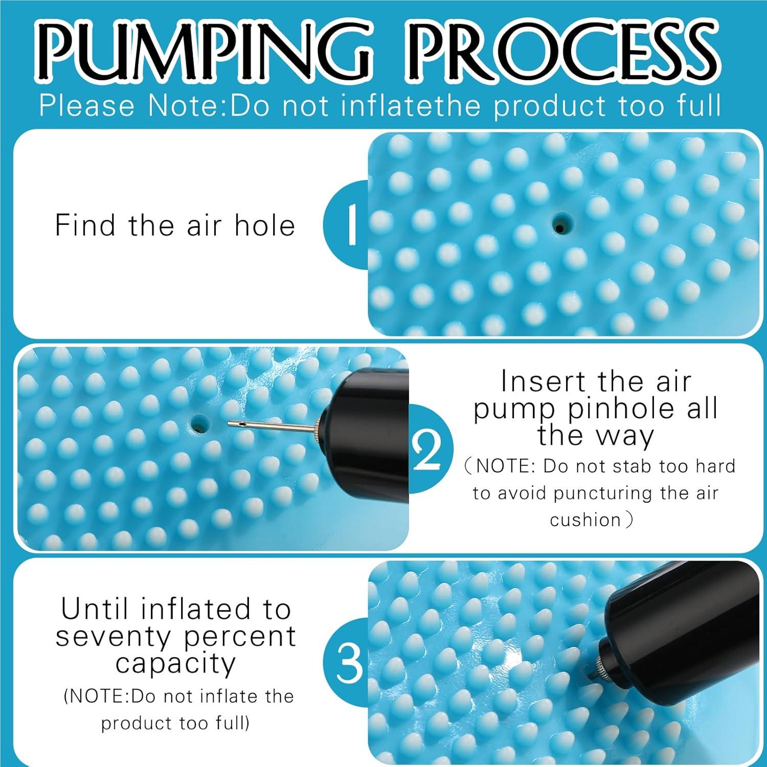 8 Cojines Inestables WinnerWhy 33 cm con Bomba Inflación