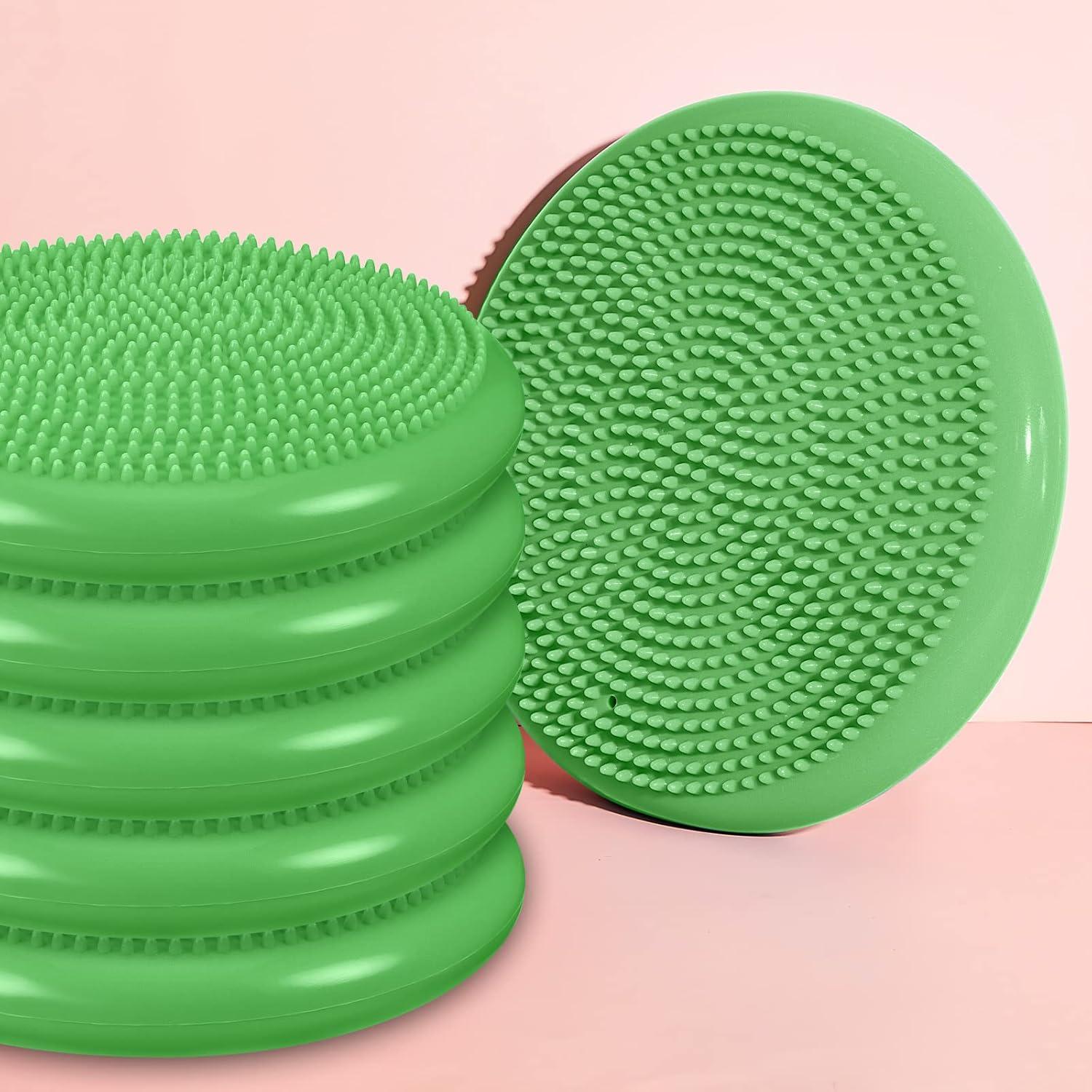 10 Cojines Inestables Amylove para Niños 34 cm Verde